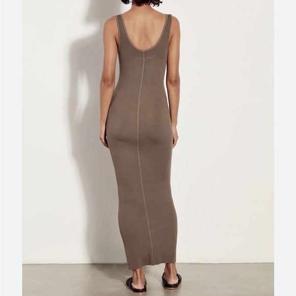 Enza Costa Taupe Maxi /midi Dress - Picture 1 of 7